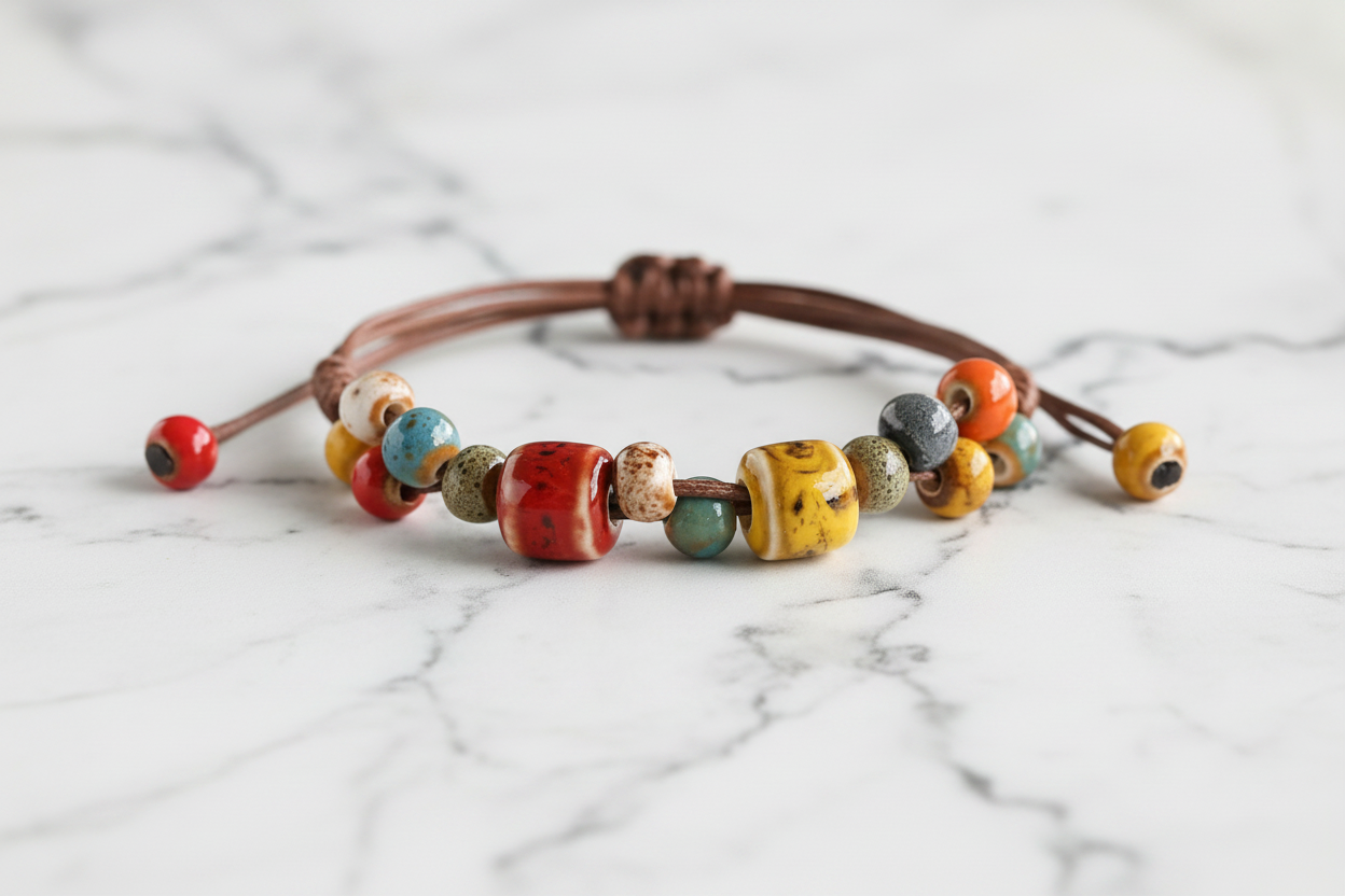 WILD CLAY | Favorite Bracelet with Knot Clasp and Ceramic Accessories