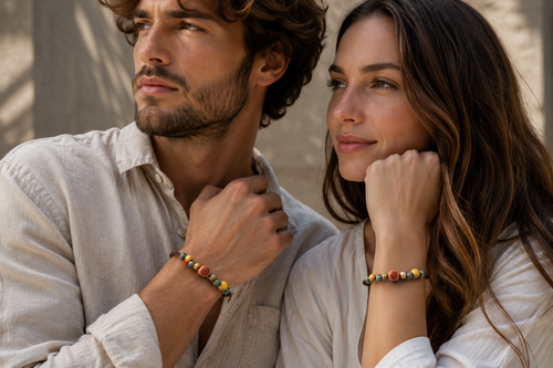 FOREST LOVE | Lieblingsarmband mit Knotenverschluss und Keramik-Accessoires