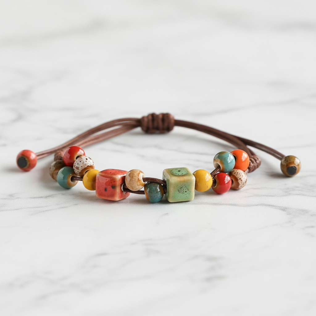 LUMA | Lieblingsarmband mit Knotenverschluss und Keramik-Accessoires