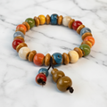 FLOWER POWER | Lieblingsarmband mit Knotenverschluss und Keramik-Accessoires