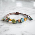 FOREST LOVE | Favorite Bracelet with Knot Closure and Ceramic Accessories